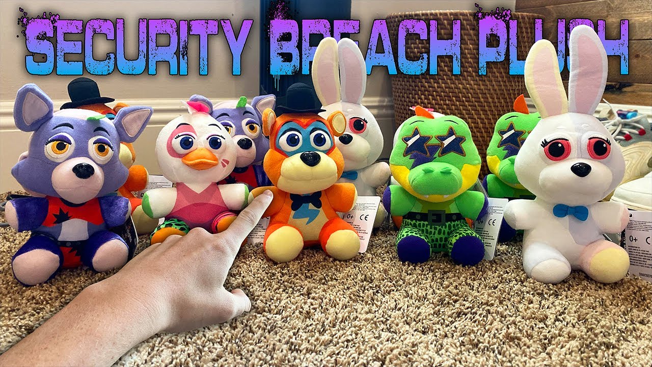  Five Nights at Freddy FNAF Security Breach Plush Set