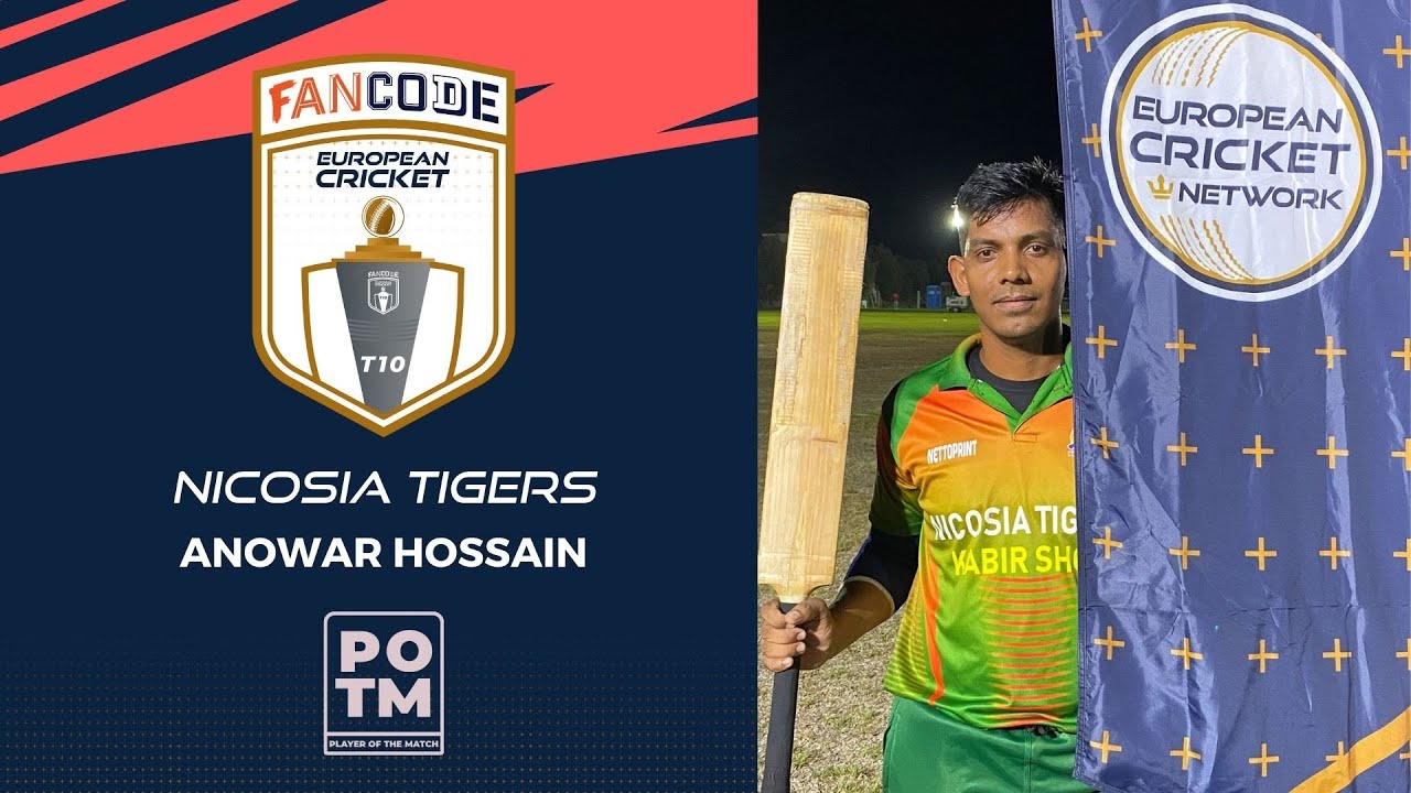 Anowar Hossain has the answers on opening night of FanCode European Cricket T10 Cyprus