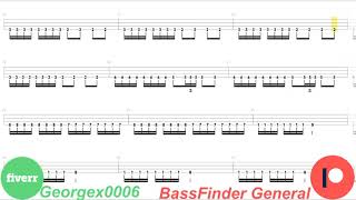 Acid Bath - Finger Paintings of The Insane Bass PlayAlong Tab