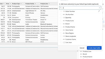 Getting Started with Linked Input Tables