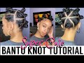 BANTU KNOTS ON NATURAL HAIR | BANTU KNOT TUTORIAL