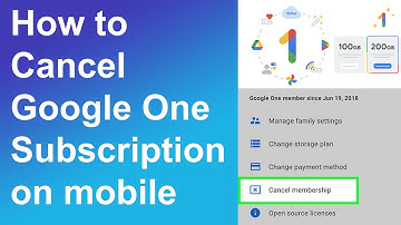 How to cancel Google One subscription on mobile