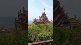 Sanctuary of Truth #sanctuary #thailand #thailandtravel #woodcarving #sea #architecture #museum