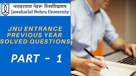 JNU ENTRANCE 2018 SOLVED PAPER/ANSWER KEY, PHYSICS PART - 1