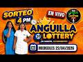 Transmision Sorteo ⭐Loteria Anguila Lottery 4 pm VIVO de hoy Miercoles 22 de abril del 2026
