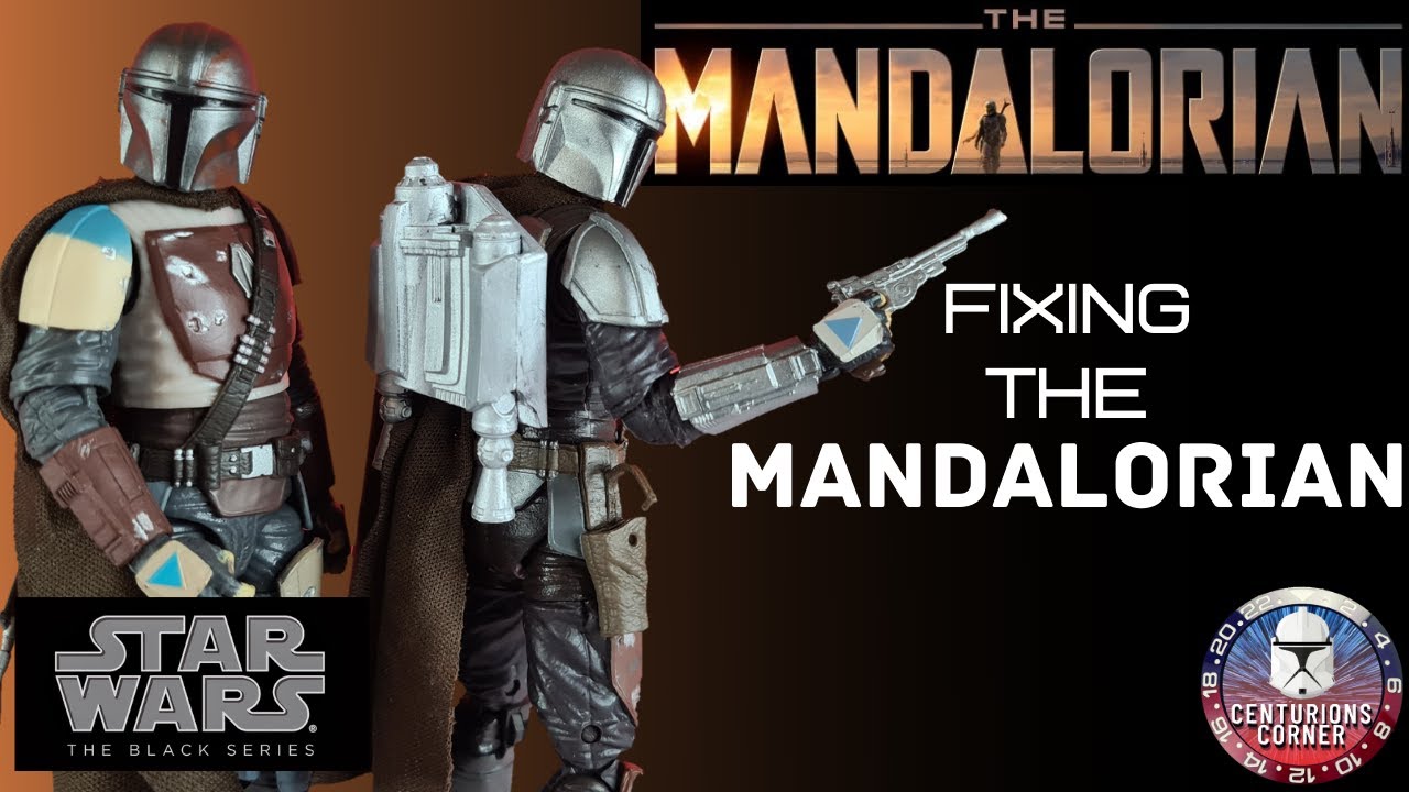 Star Wars The Black Series Fixing The Mandalorian Beskar Armour 6 Inch  Action Figure Tutorial 