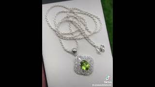 saleStone weight2carats Materials925 starling pure silver Price$35withchain          $25withoutchain