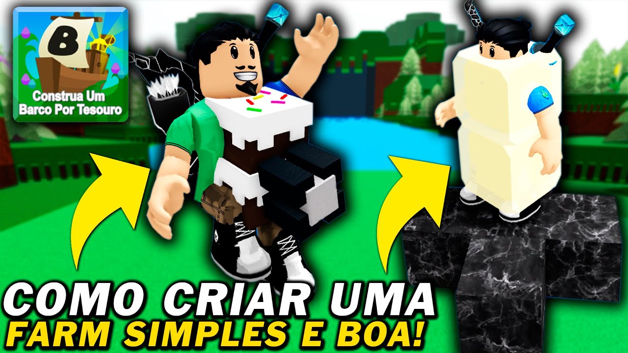 COMO FARMAR OURO SIMPLES E RÁPIDO! [CONSTRUA UM BARCO POR TESOURO] – ROBLOX