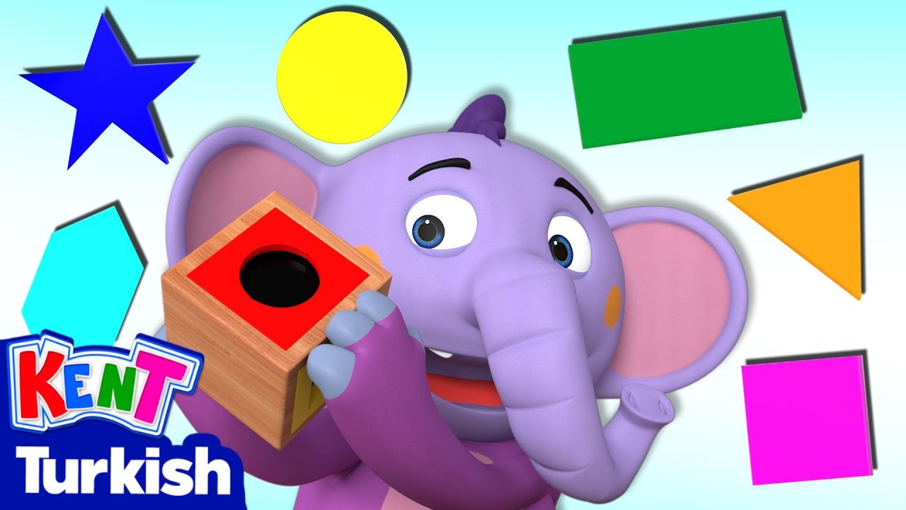 Şekilleri Öğrenin: Daireler, Uçgenler Ve Kareler | Çocuklar Öğreniyor | Kent Turkish