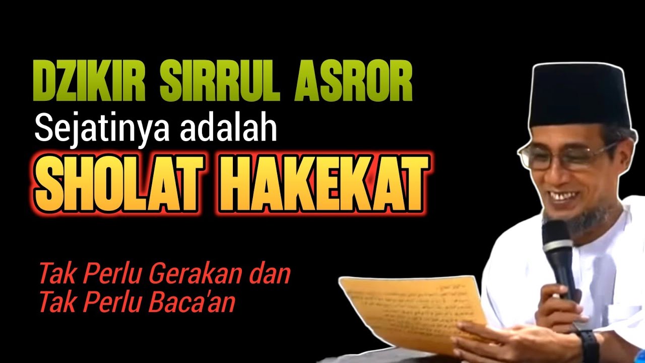 Benarkah Dzikir Sirrul Asror Sama dengan Sholat? Ini Penjelasan yang Benar