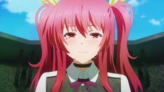 Предложение  момент из аниме Rakudai Kishi no Cavalry