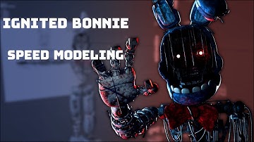 Modeling Ignited Bonnie (Blender/FNAF) (Speed Modeling)