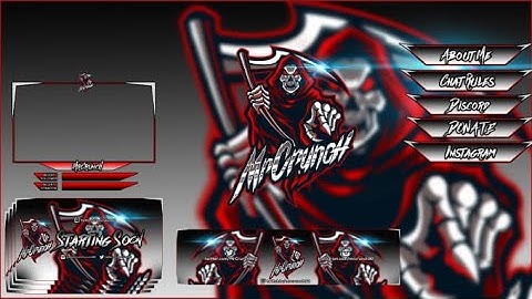 I will create best twitch overlays and logo for your stream