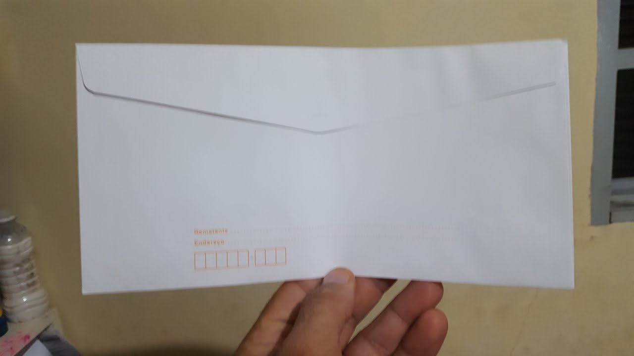 Como fazer envelope e carta - YouTube
