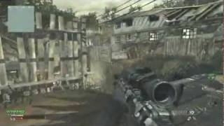 Call of Duty Modern Warfare 3 Very nice Quickscope and Throwing Knife kill
