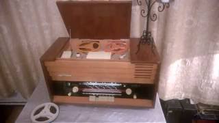 Магнитола Миния-4, 1968 Г., Ссср. Reel Tape Recorder Miniy-4, 1968, The Soviet Union.