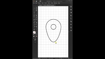 How to draw Icon in Adobe Illustrator - Map Pin Icon