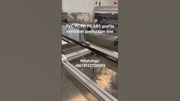 PVC PC PP PE ABS profile extrusion production line #extruder #machine