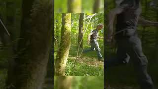 A Bear Catches Up With A Man