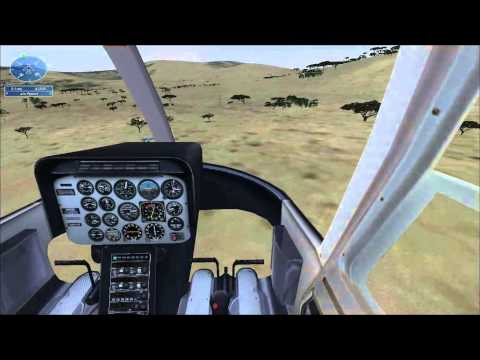 Видео: Microsoft Flight Simulator X миссия - "Спасите носорога"