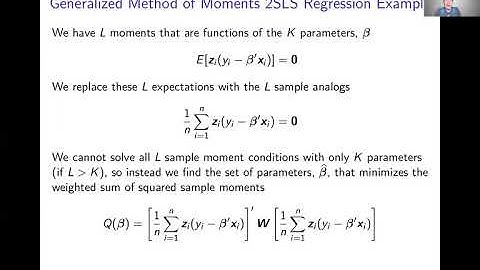 Week 8: Generalized Method of Moments | Video 5: GMM Example