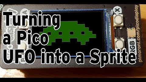 Modifying PiPico Micropython UFO game to use FrameBuffers as rudimentary Sprites