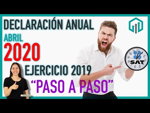 ✅ DECLARACIÓN ANUAL 2019 PERSONAS FÍSICAS | ABRIL 2020 | SALDO A FAVOR EN 3 DÍAS