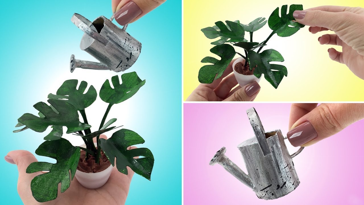 Garden Stuff для Барби и других кукол - лейки и горшечные растения