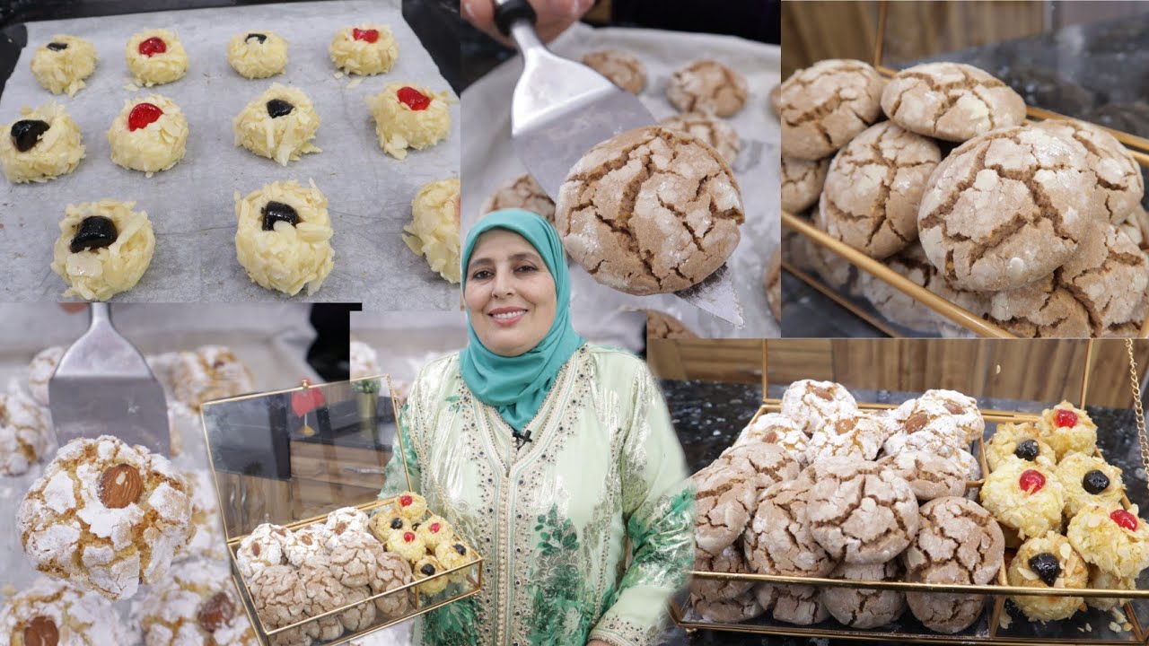 غريبات الهمة والشان 2أشكال بعجين واحد😱فقط بكاس سكر وكاس زيت بلالوز بلاكاوكاو مع سر تشقيقة والتحميرة