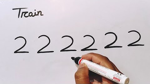 How to draw a train from number 22 22 22 | How to make  train drawing easy step by step | Easy Draw