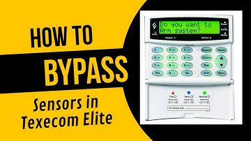 How to bypass sensor in texecom intrusion panel