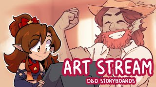 Drawing and Chat! | Working on my D&amp;D Video! (With friends!)