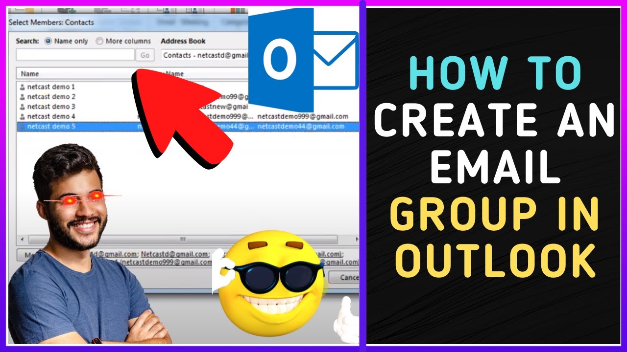 How To Create An Email Group In Outlook YouTube