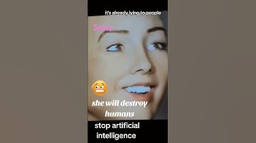 AI robot said she  will destroy humans  and it will happen one day. #ai #robot#scary #human #shorts