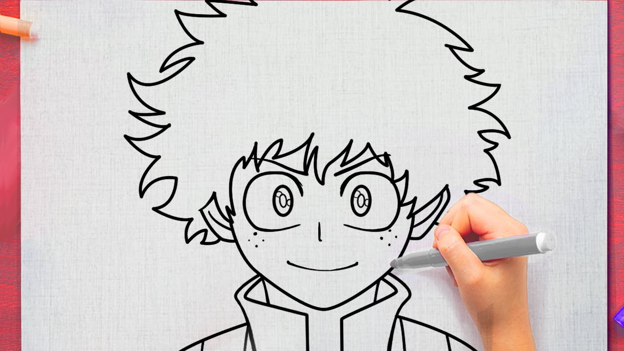 Comment dessiner izuku midoriya