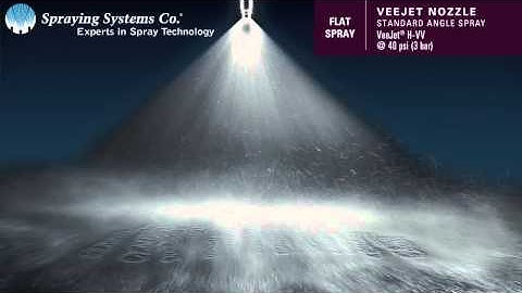 VeeJet® H-VV Standard Angle Spray Pattern Demonstration by Spraying Systems Co.