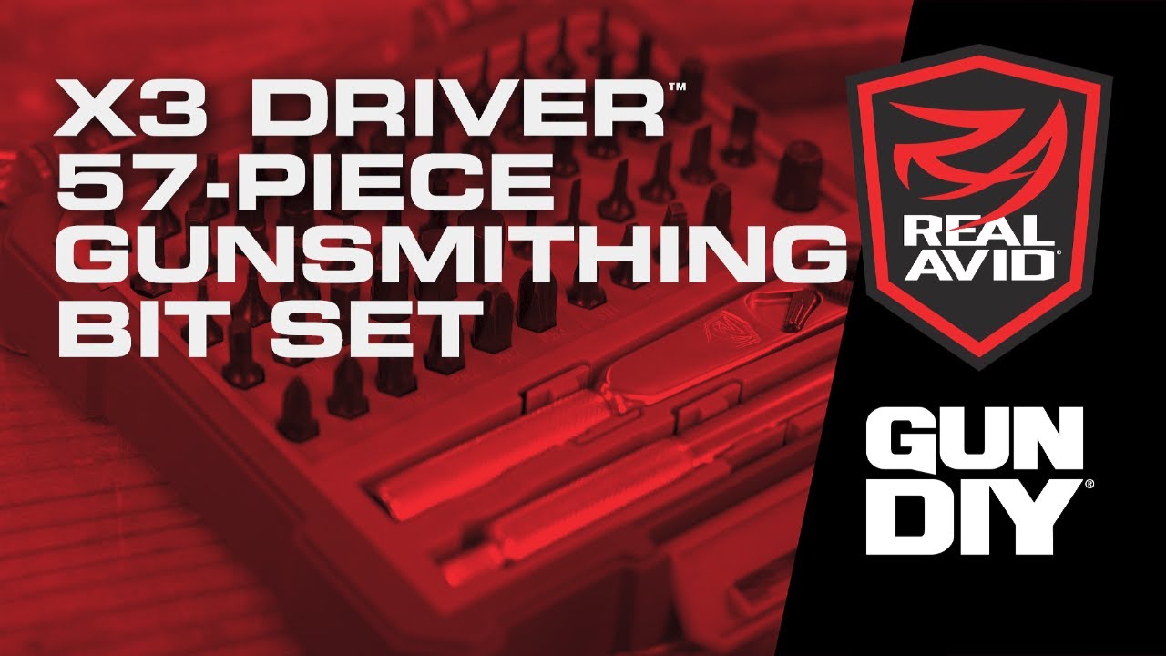 Real Avid X3 Driver™ 57-Piece Gunsmithing Set – Ultimate Gunsmithing Toolkit