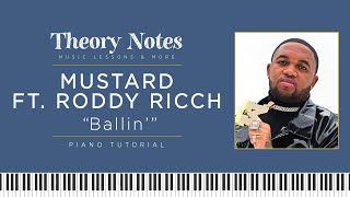 How to Play Mustard ft. Roddy Ricch - Ballin' | Piano Tutorial (Axel in Harlem Meme)