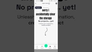 i accidentally clear the storage on alight motion