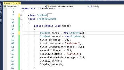 CS Overloaded Constructor