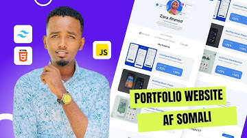 Sidee Loo Sameeyaa Professional Portfolio Website Adigoo isticmaalaaya HTML, TailwindCSS, and JS