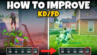 HOW TO BE A 6+ KD/FD PLAYER IN NEW SEASON IN BGMI💥(Tips/Tricks) Mew2.