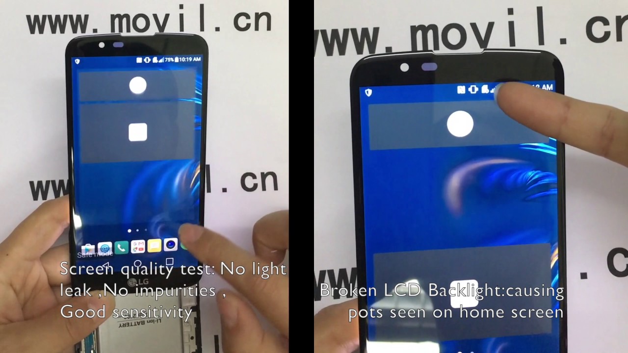 como testear prueba lcd pantalla LG K10 how to test lcd display screen