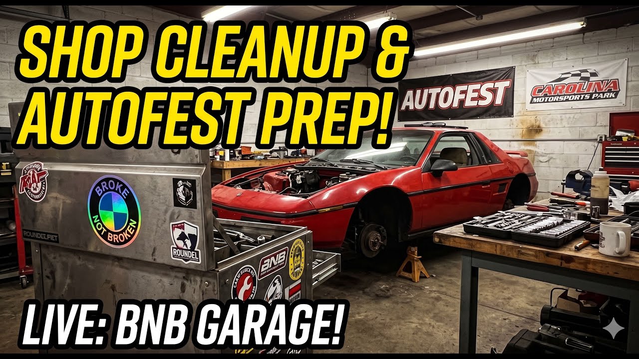 First YouTube Live! Shop Cleanup & AutoFest Prep