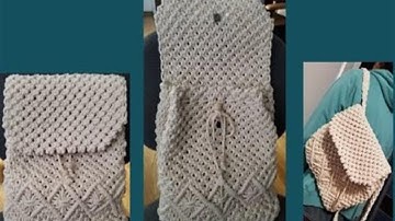 DIY - How to make a Macrame Backpack | 绳编背包