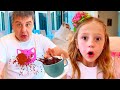 Nastya quiere ser una buena hija para papá y celebrar el Día del Padre