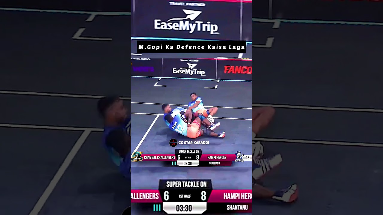 M Gopi ka super tackle