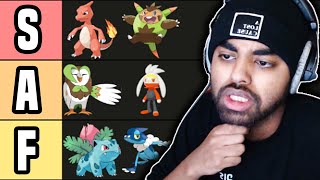 ONLY MIDDLE STARTER POKEMON TIER LIST THAT MATTERS