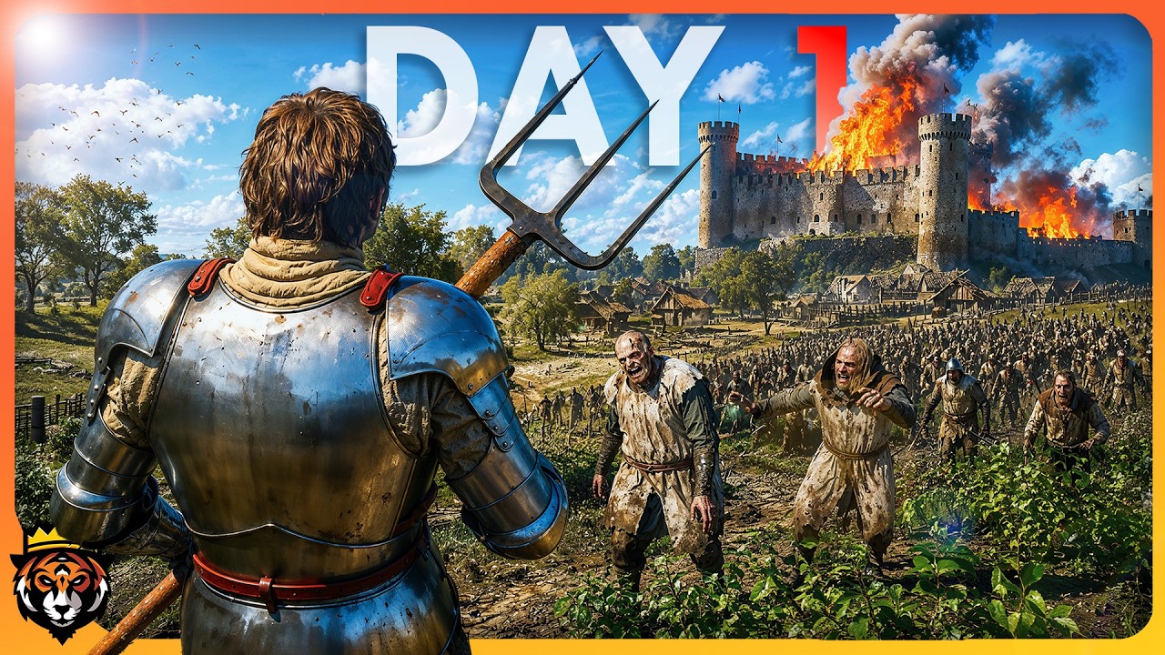 DAY 1 in The ULTIMATE New Zombie Survival Game... and It's Medieval