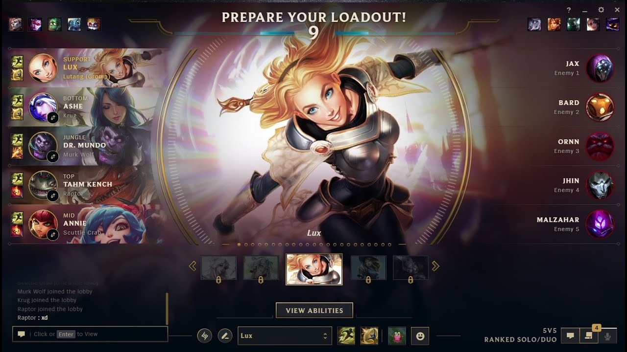 League of Legends: support Lux with adc Ashe - Game 32